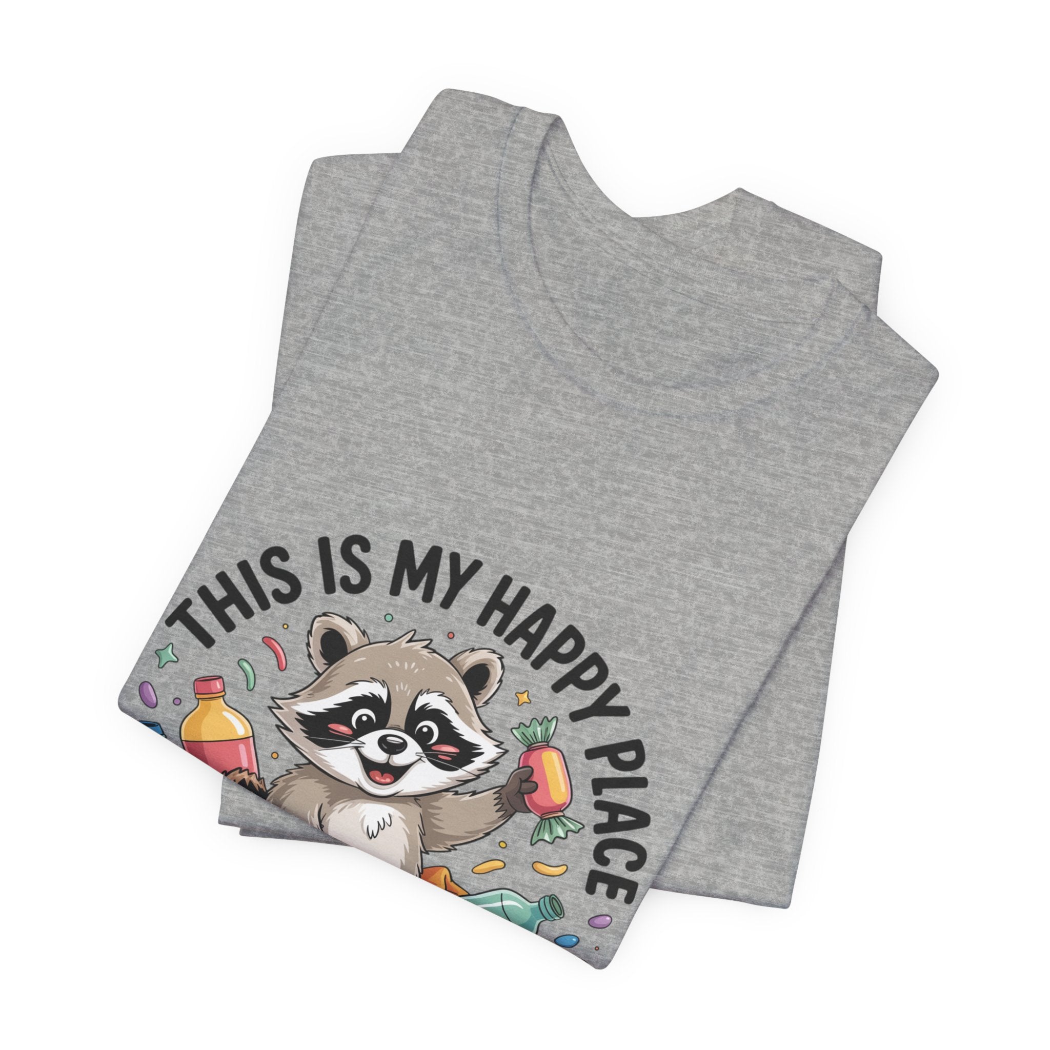 This Is My Happy Place Trash Panda Tee | funny raccoon shirt, merry trash-mas