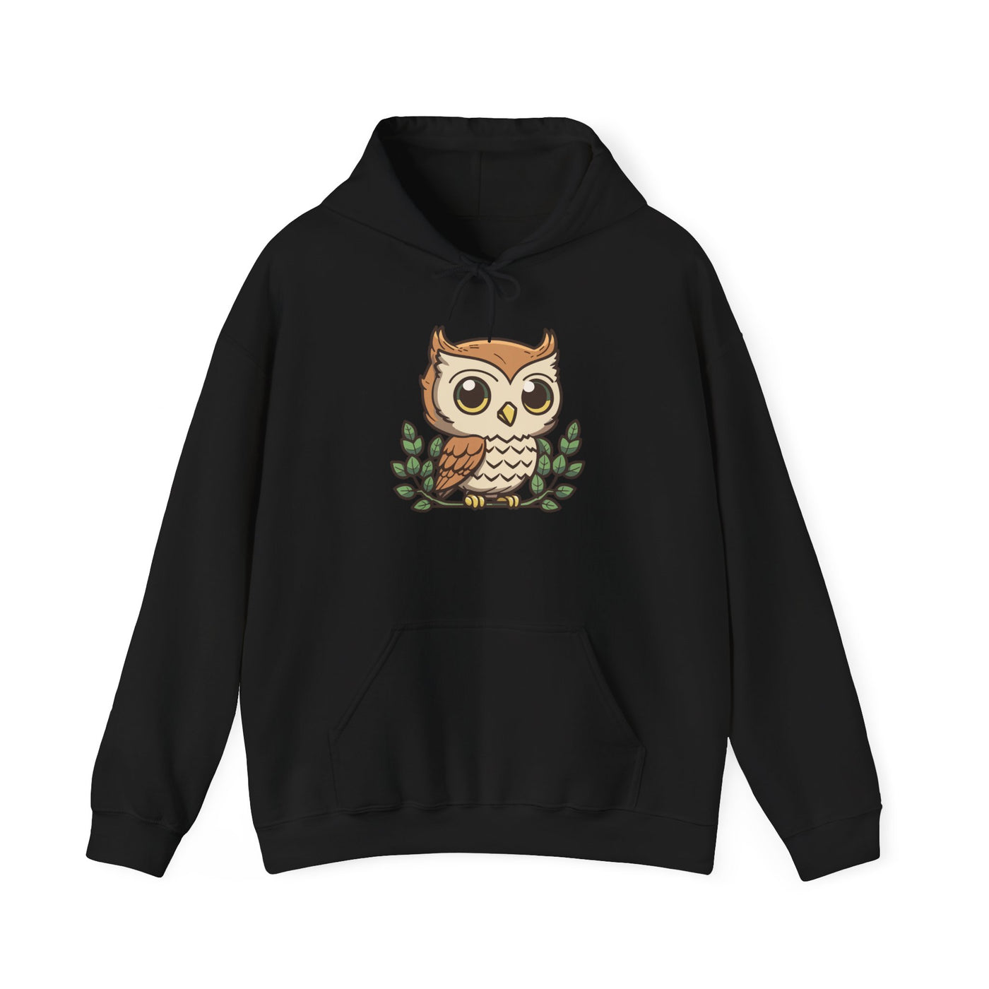 Cute Owl Design Heavy Blend™ Hooded Sweatshirt
