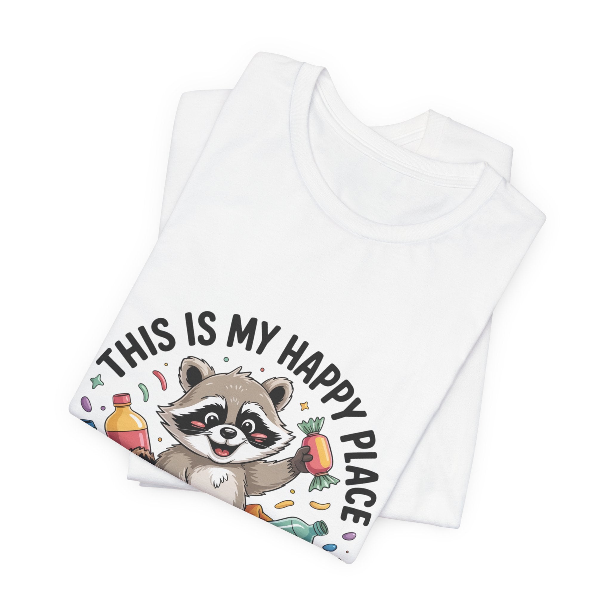 This Is My Happy Place Trash Panda Tee | funny raccoon shirt, merry trash-mas