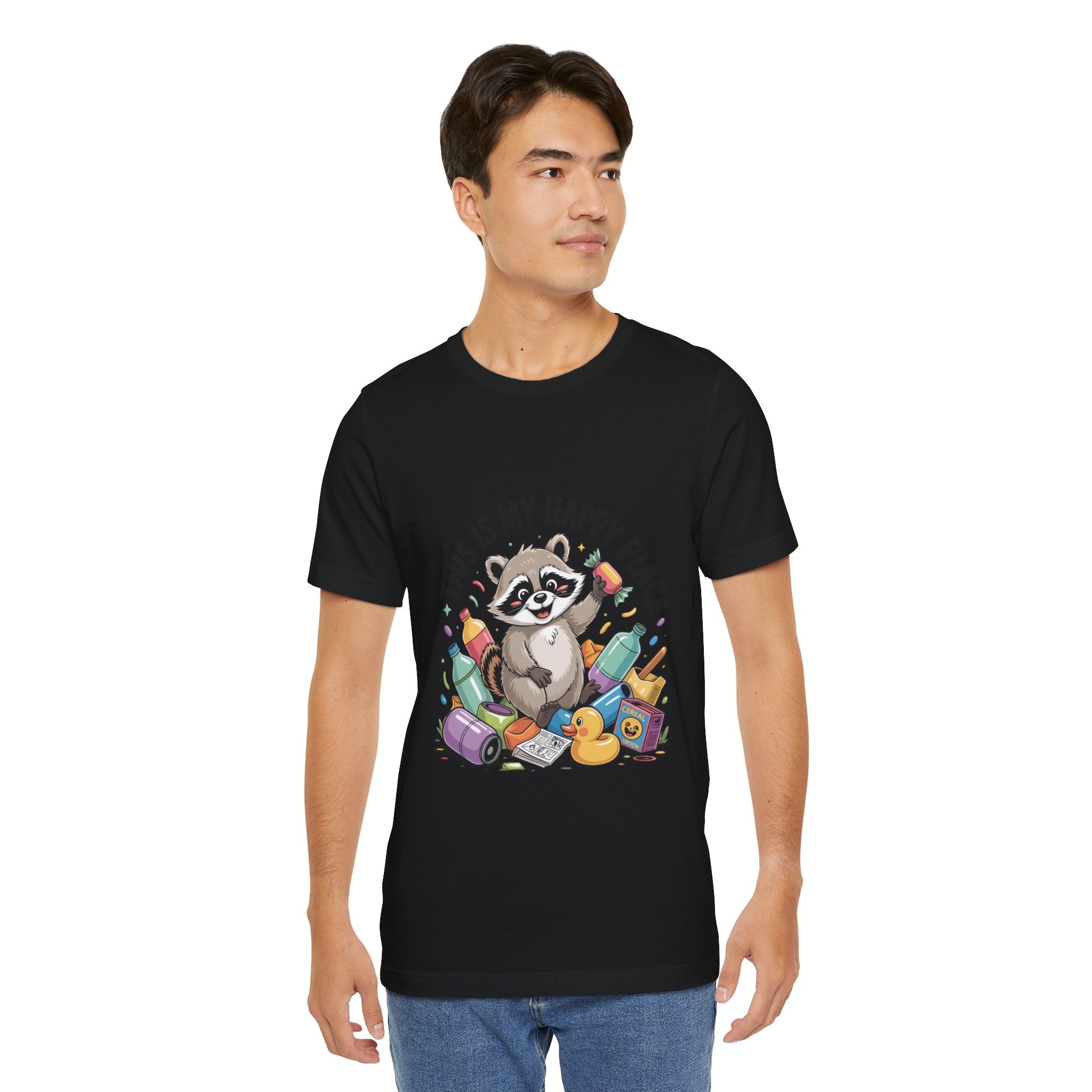 This Is My Happy Place Trash Panda Tee | funny raccoon shirt, merry trash-mas