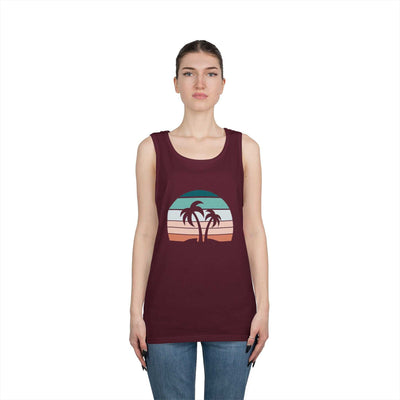 Heavy Cotton Tank Top - Tropical Sunset
