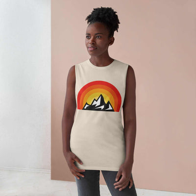 Unisex Tank Top - Retro Mountain Sunset