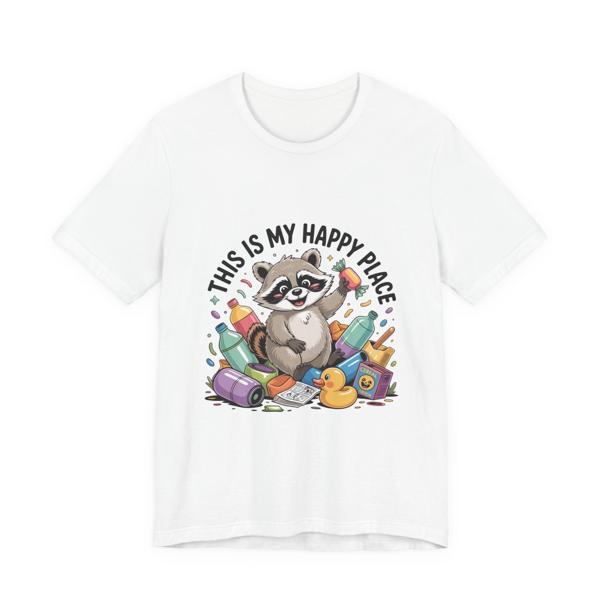This Is My Happy Place Trash Panda Tee | funny raccoon shirt, merry trash-mas