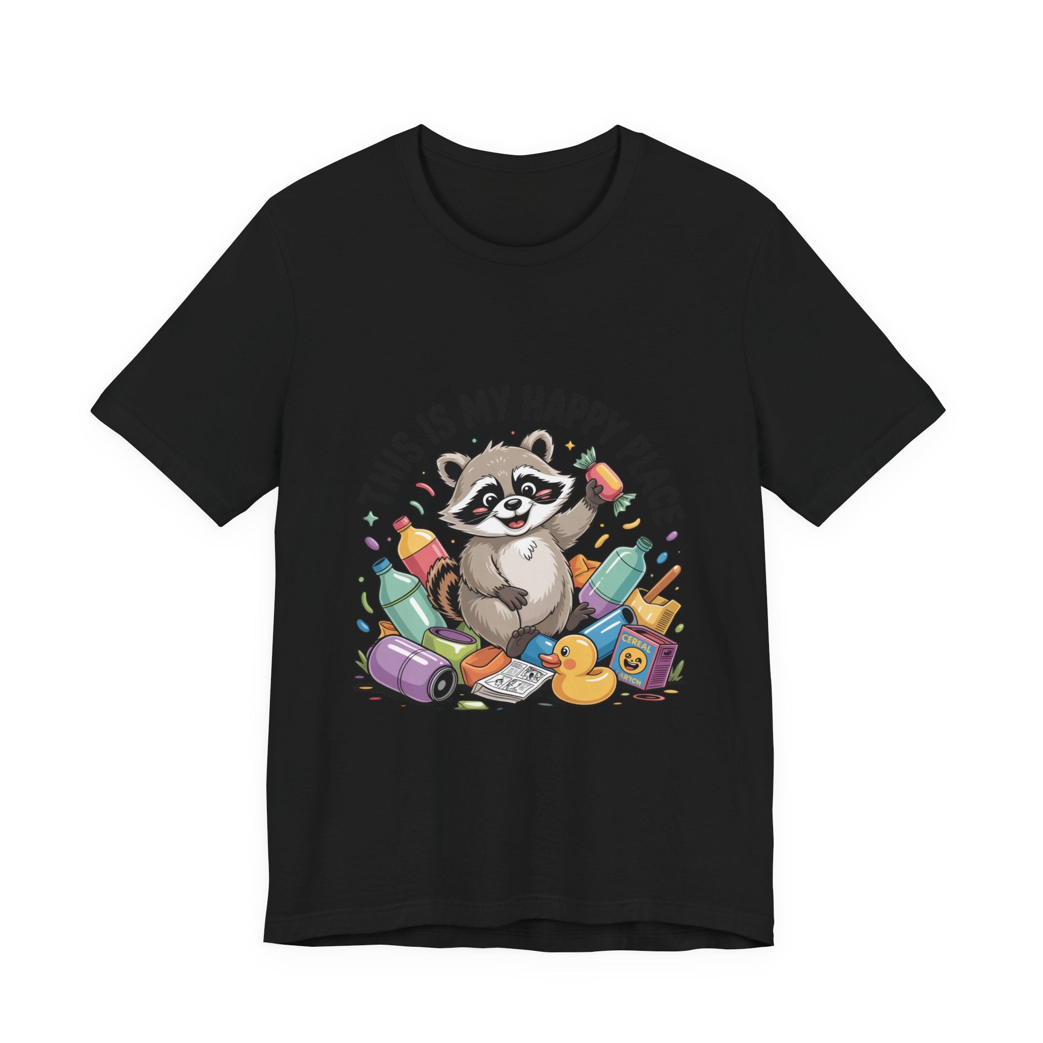 This Is My Happy Place Trash Panda Tee | funny raccoon shirt, merry trash-mas