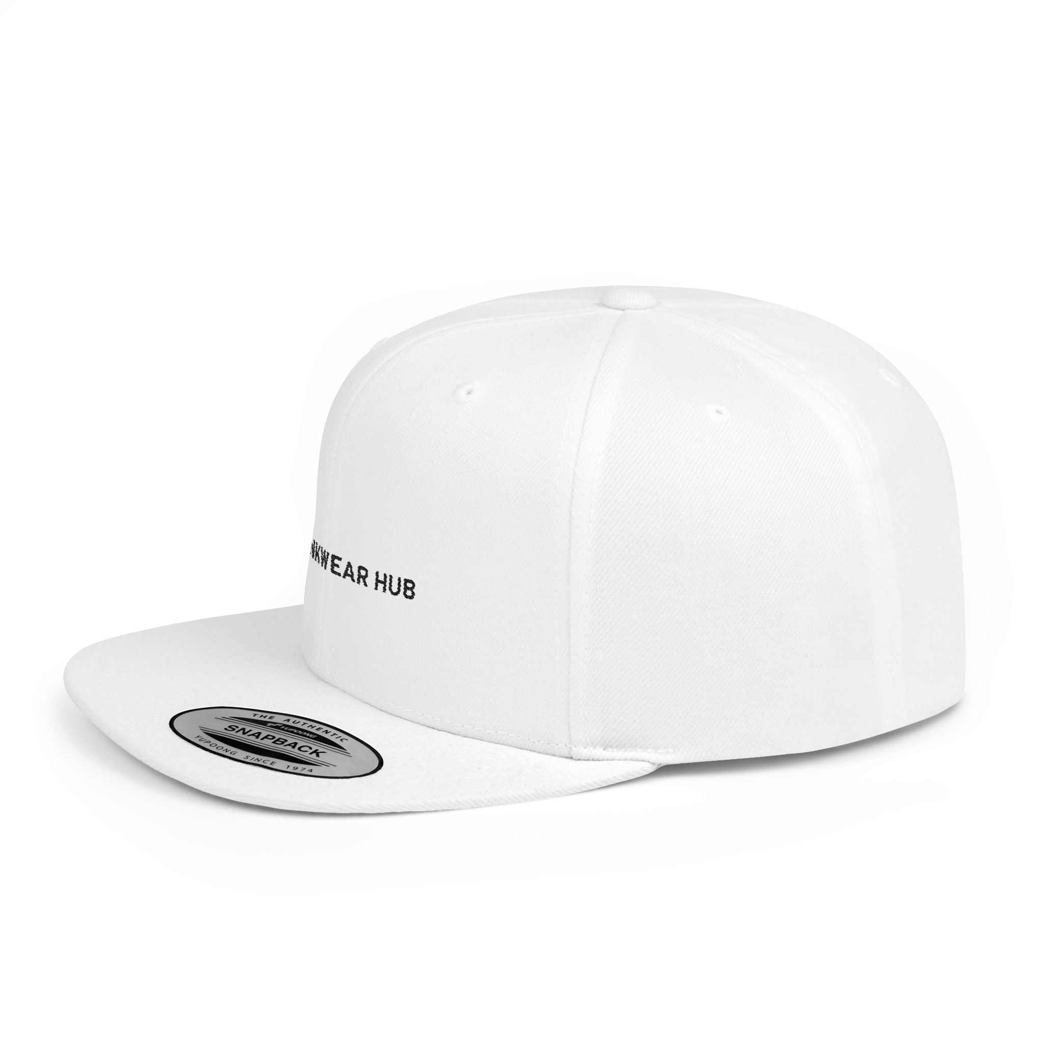 Stylish flat bill snapback cap for everyday wear, featuring modern design and adjustable fit.