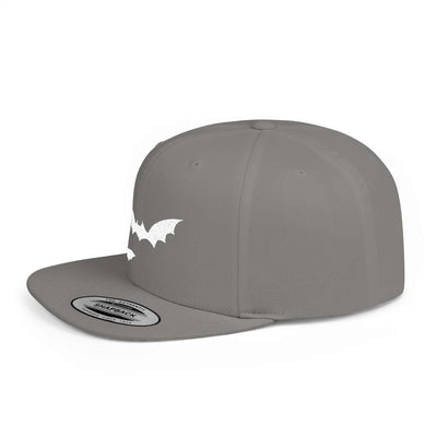 Vintage Bat Flat Bill Snapback Hat