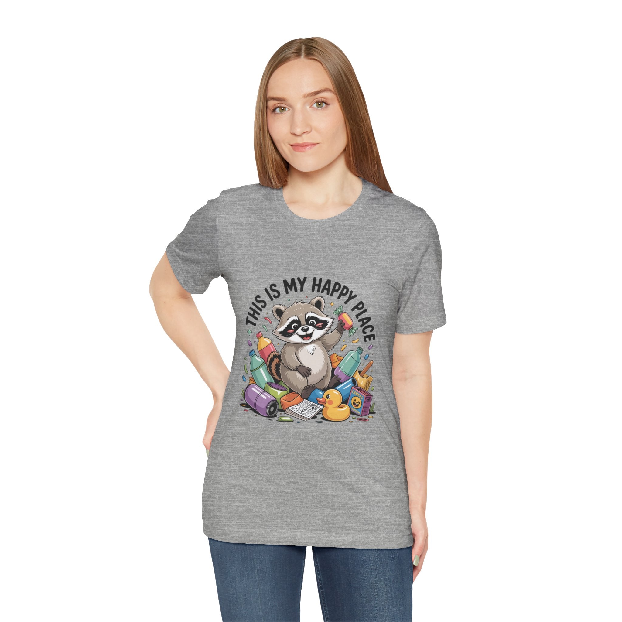This Is My Happy Place Trash Panda Tee | funny raccoon shirt, merry trash-mas