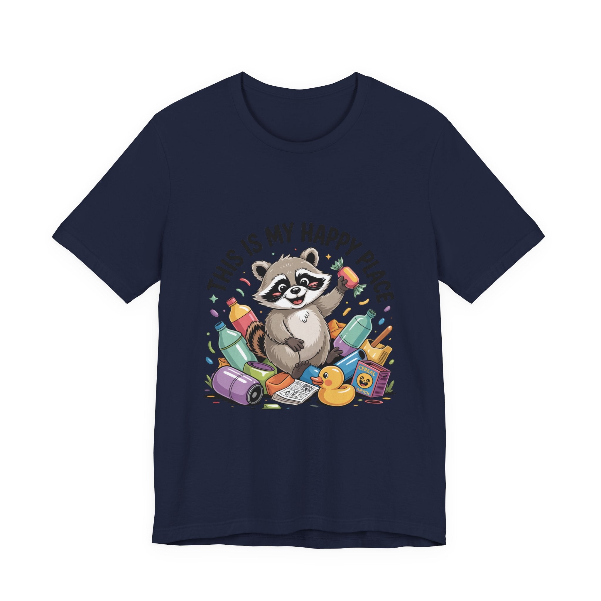 This Is My Happy Place Trash Panda Tee | funny raccoon shirt, merry trash-mas