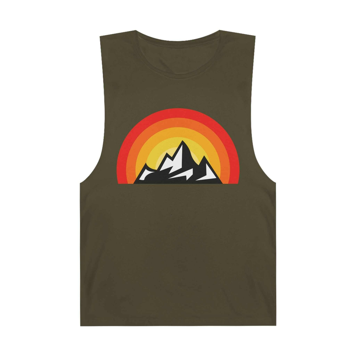 Unisex Tank Top - Retro Mountain Sunset