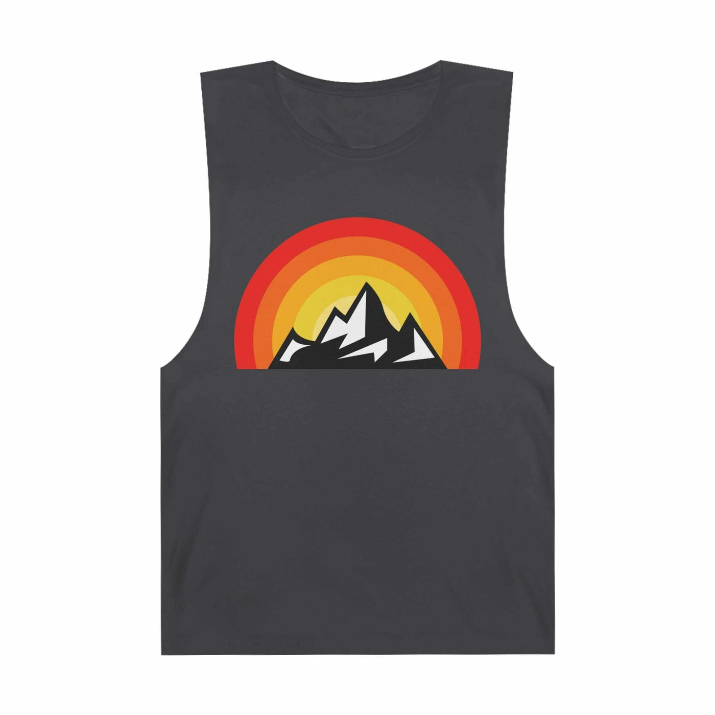 Unisex Tank Top - Retro Mountain Sunset