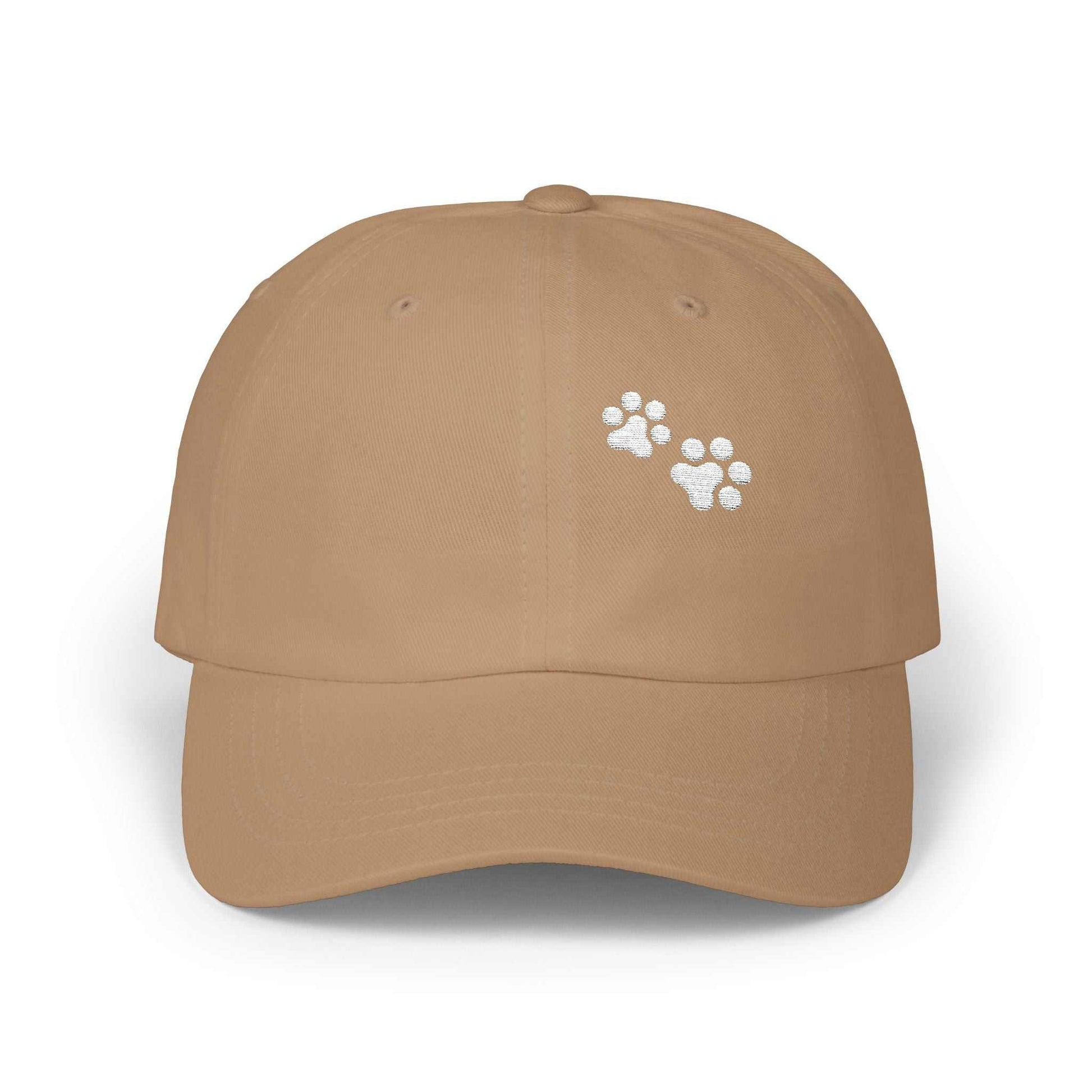Classic Dad Cap with Paw Print, comfortable fit, casual style, perfect for pet lovers and outdoor enthusiasts.