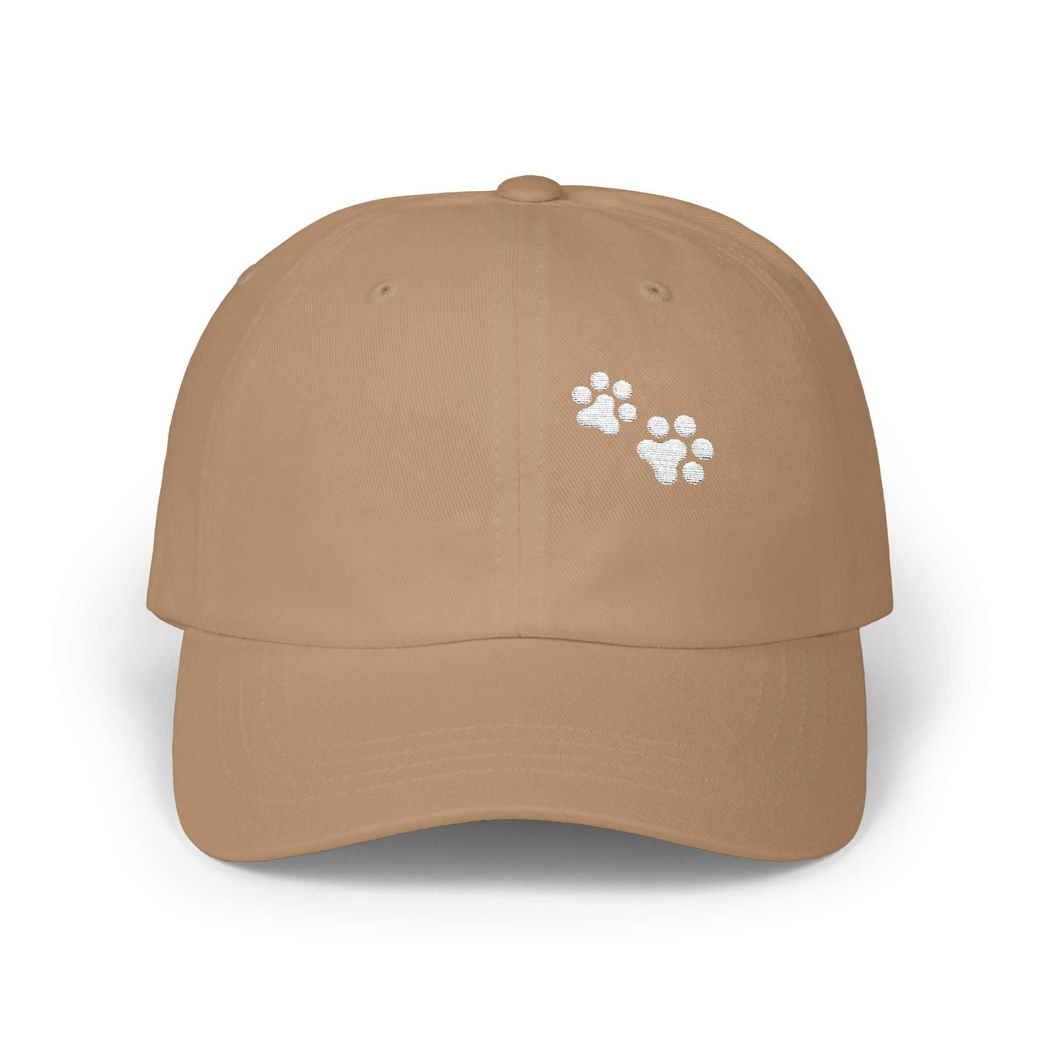 Classic Dad Cap with Paw Print, comfortable fit, casual style, perfect for pet lovers and outdoor enthusiasts.