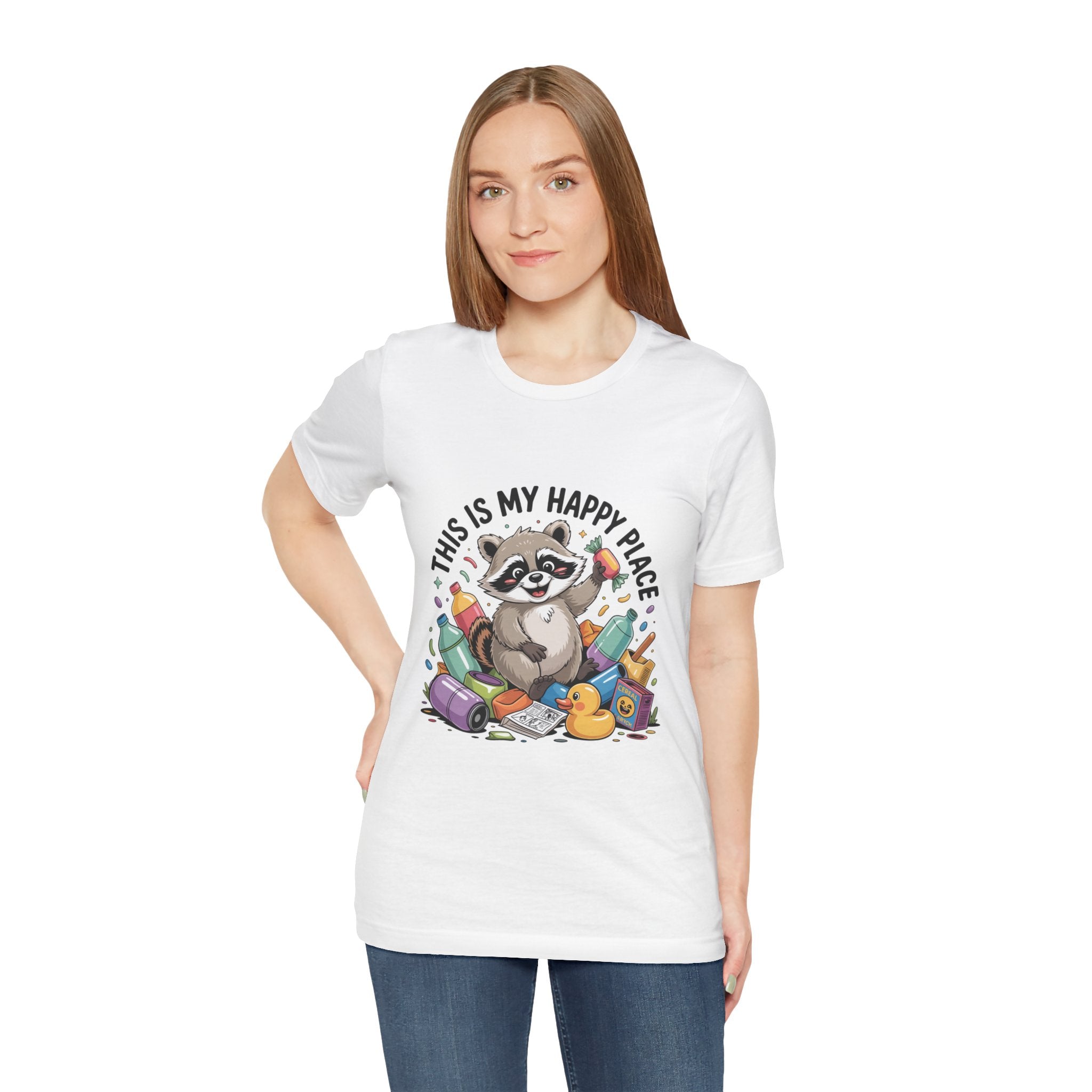 This Is My Happy Place Trash Panda Tee | funny raccoon shirt, merry trash-mas