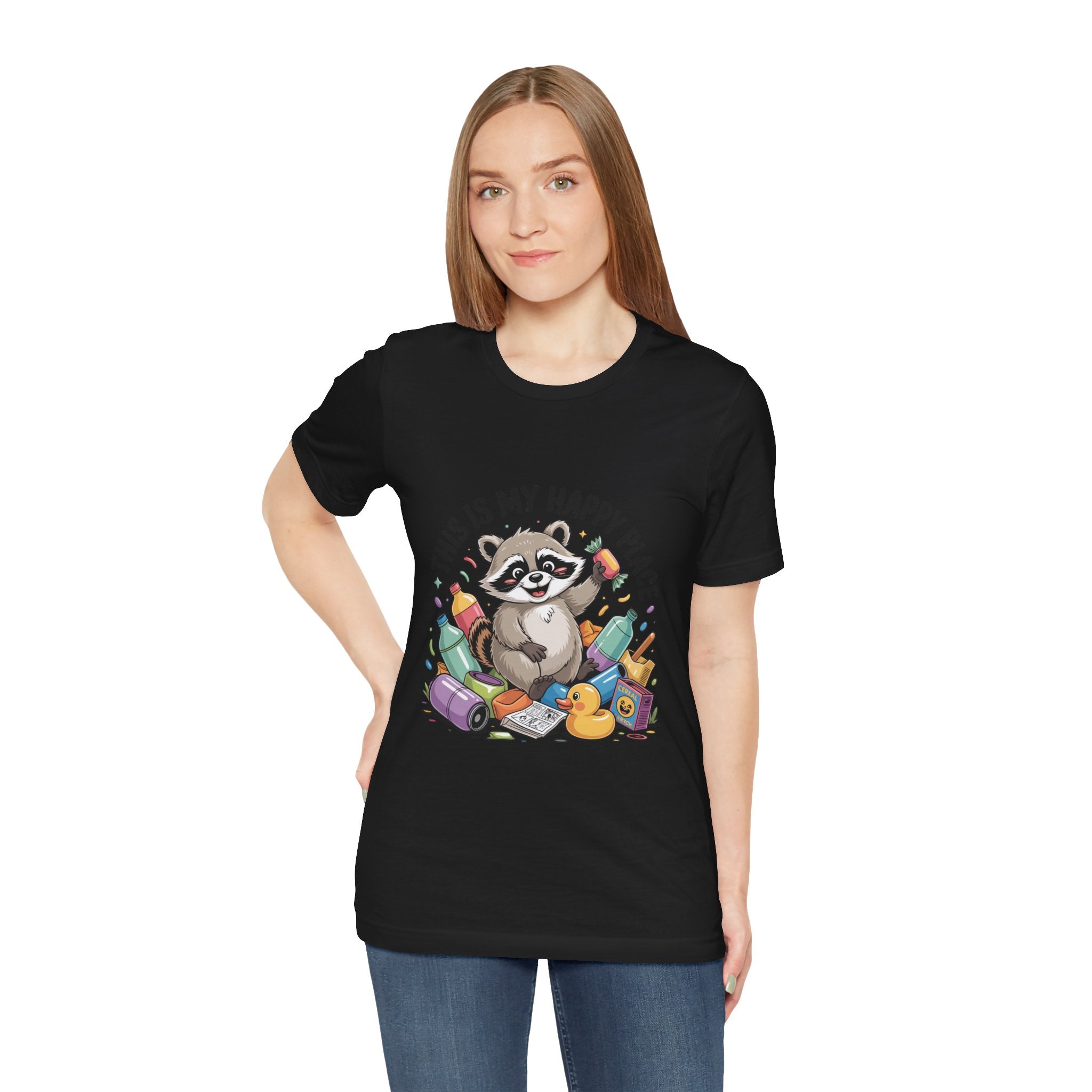 This Is My Happy Place Trash Panda Tee | funny raccoon shirt, merry trash-mas