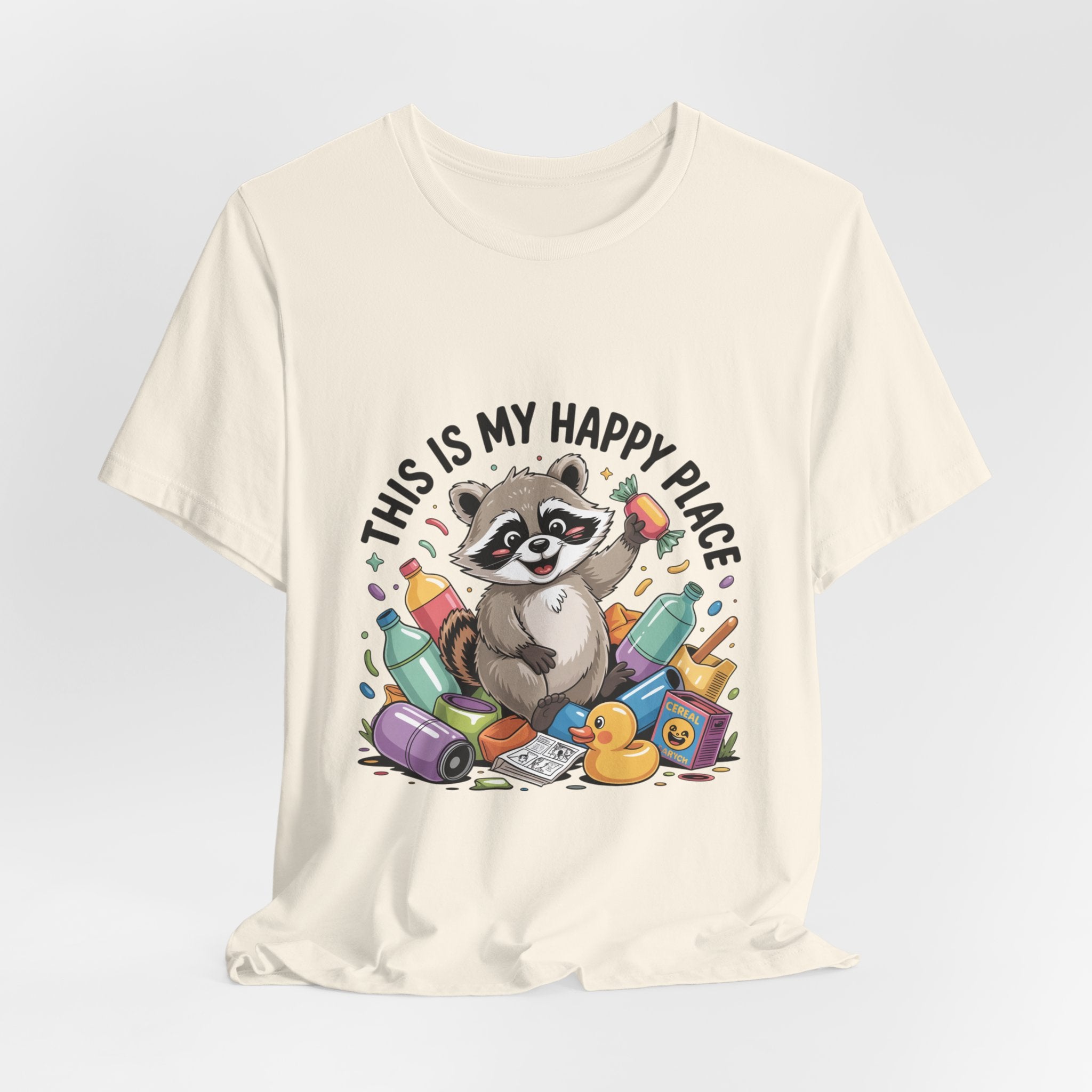 This Is My Happy Place Trash Panda Tee | funny raccoon shirt, merry trash-mas