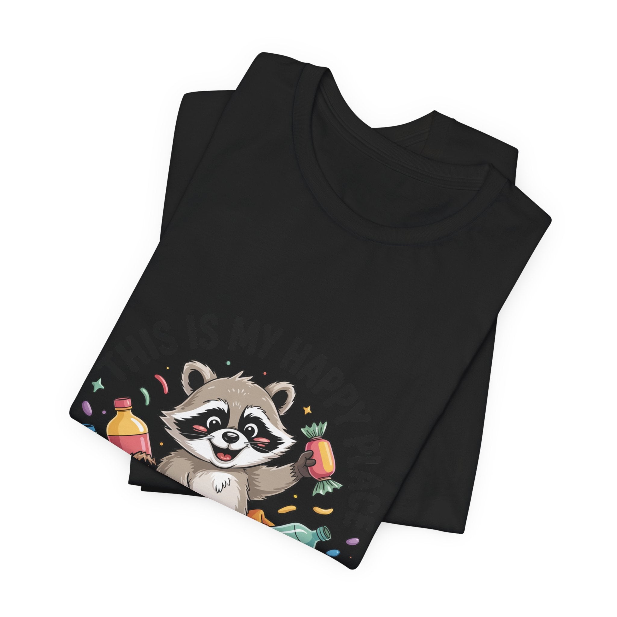 This Is My Happy Place Trash Panda Tee | funny raccoon shirt, merry trash-mas