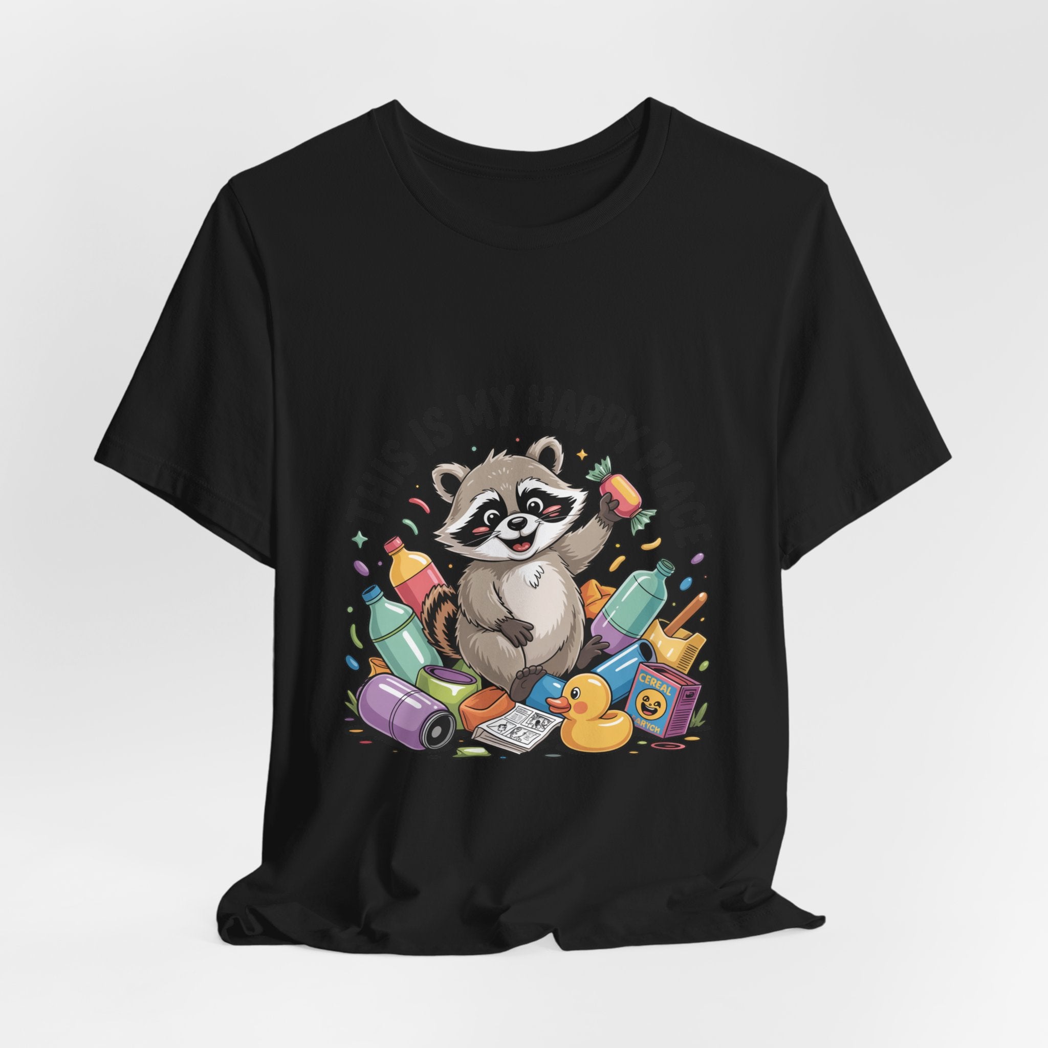 This Is My Happy Place Trash Panda Tee | funny raccoon shirt, merry trash-mas