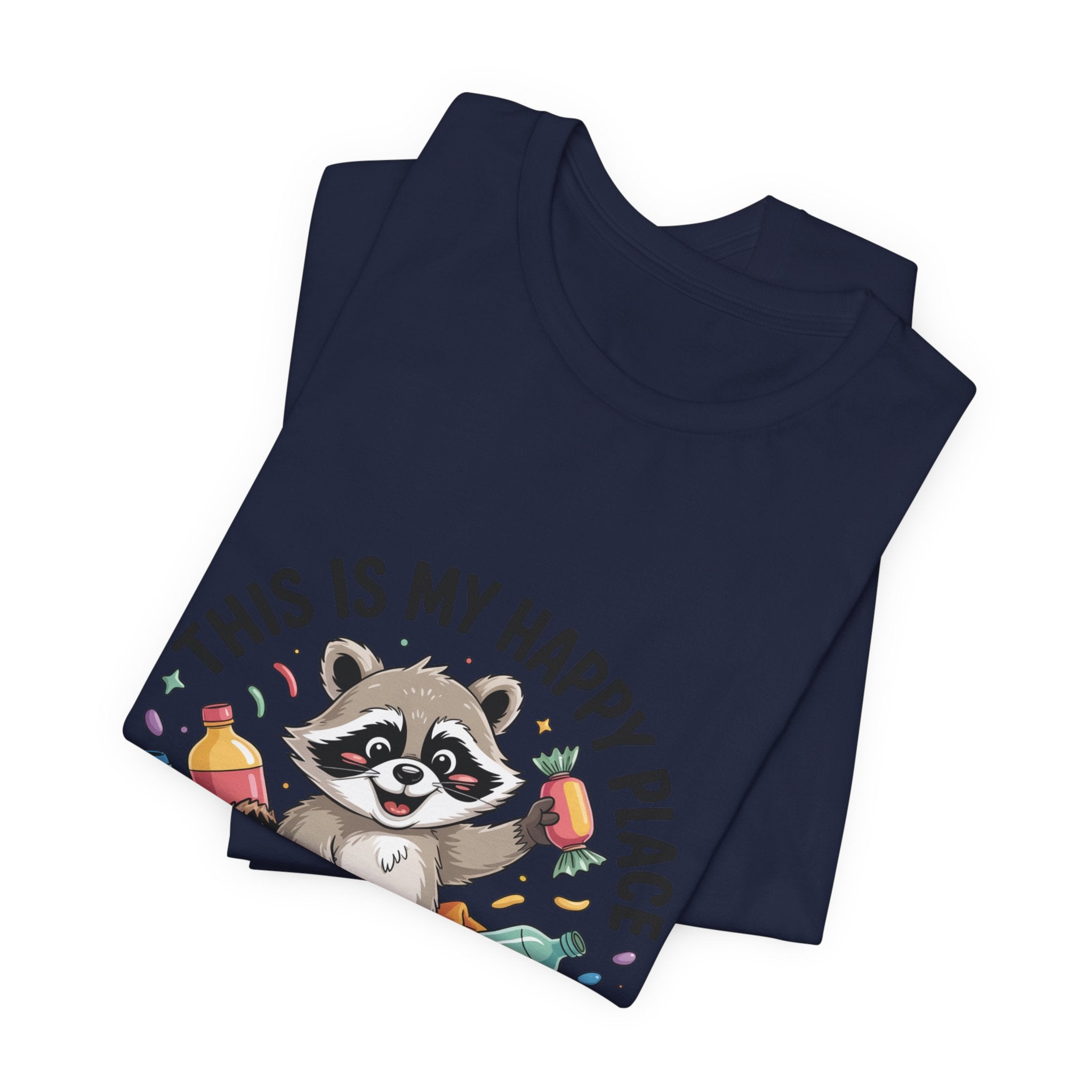This Is My Happy Place Trash Panda Tee | funny raccoon shirt, merry trash-mas