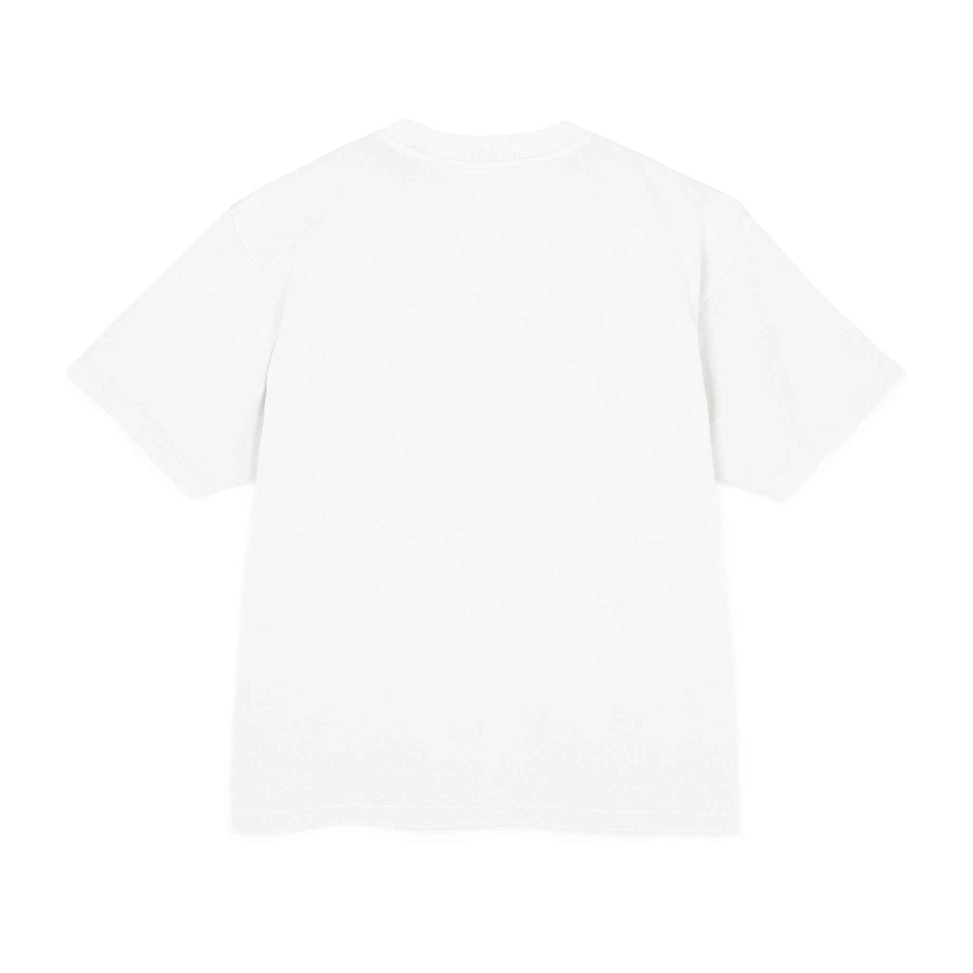 Urban Heavy Tee in white, showcasing its minimalist back design and classic fit.