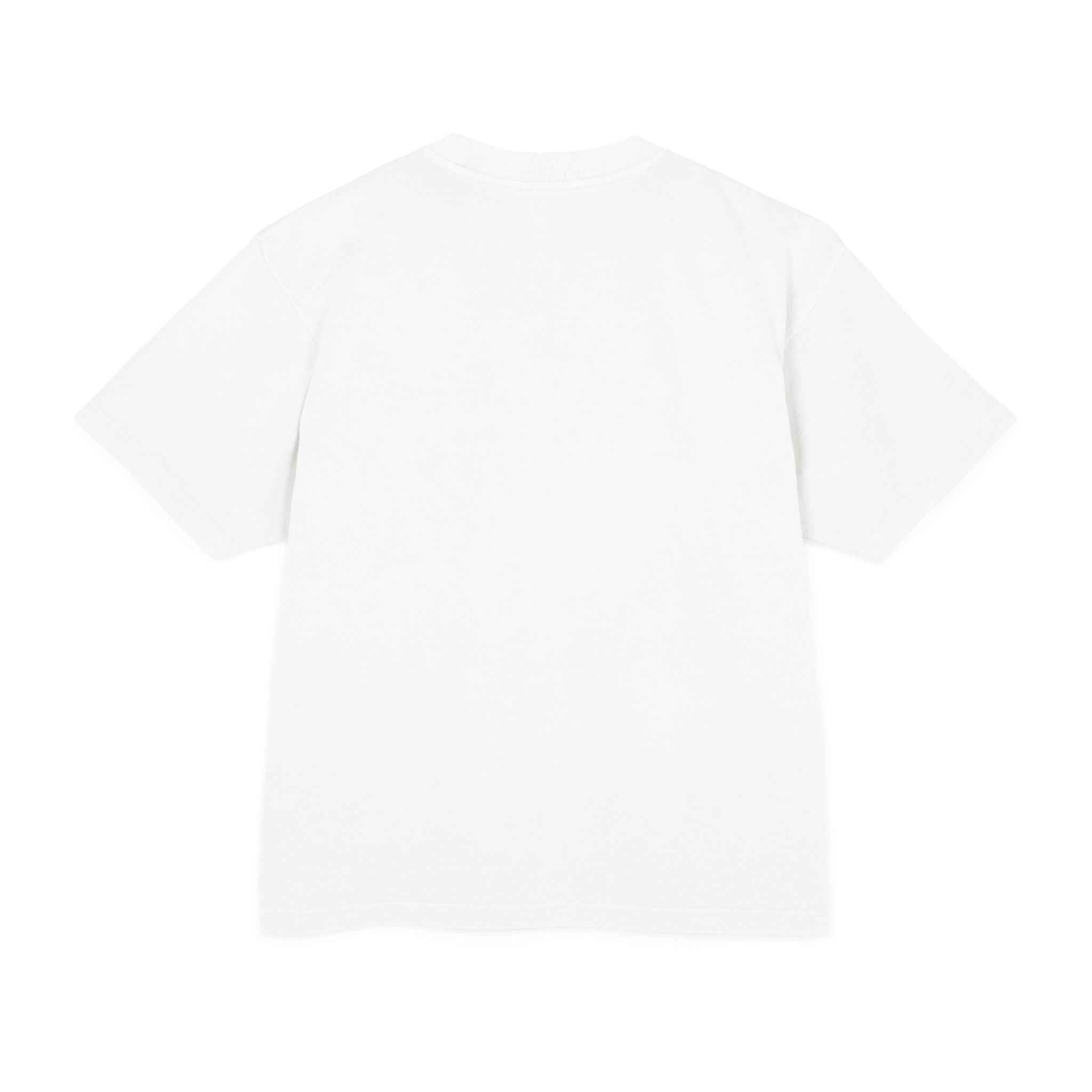 Urban Heavy Tee in white, showcasing its minimalist back design and classic fit.