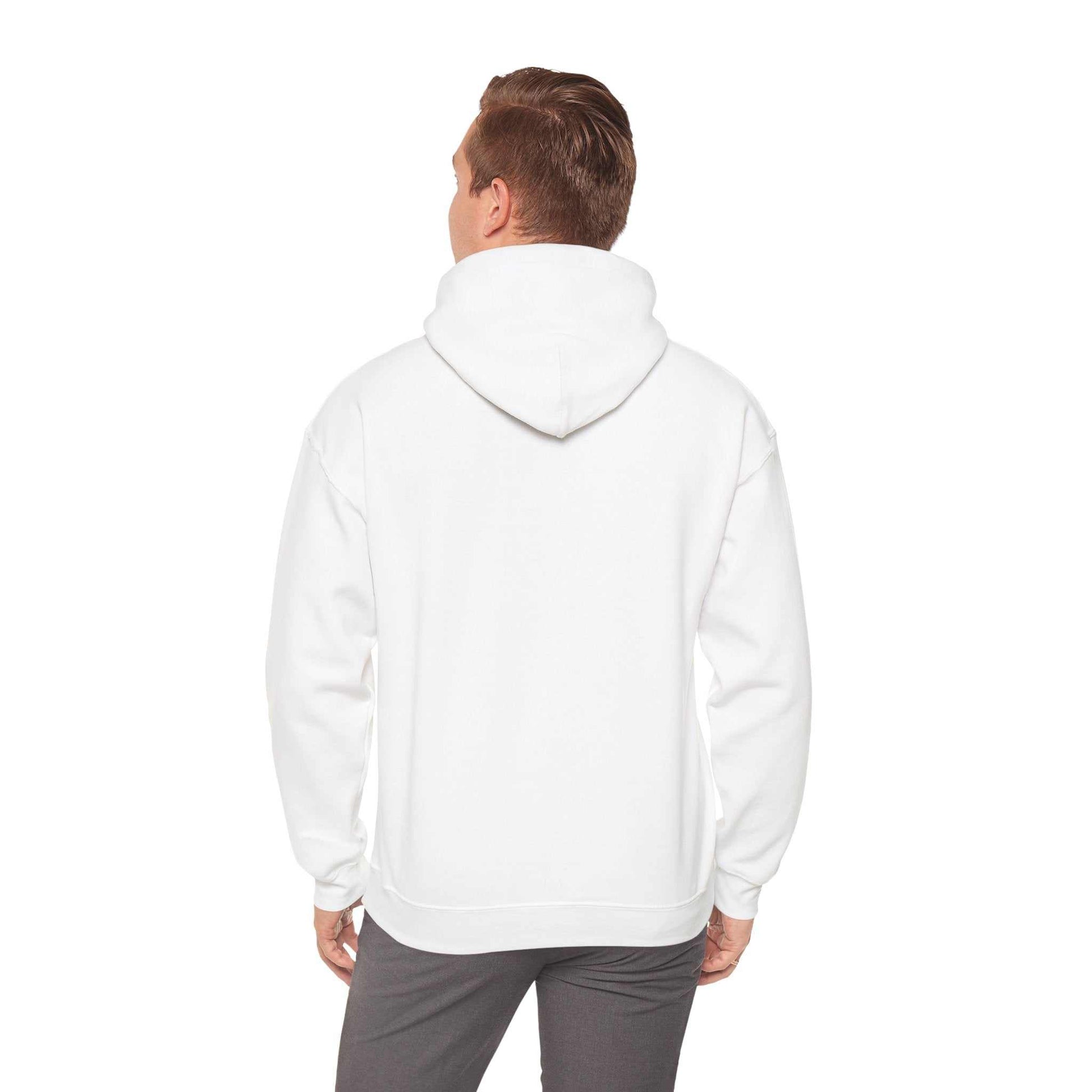 Heavy Hooded Teddy Sweatshirt, made of plush cotton-polyester blend for warmth and comfort, featuring a spacious kangaroo pocket.