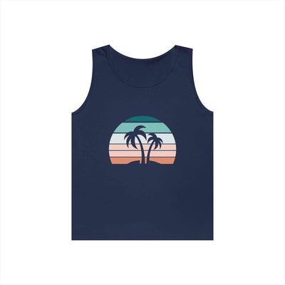 Heavy Cotton Tank Top - Tropical Sunset