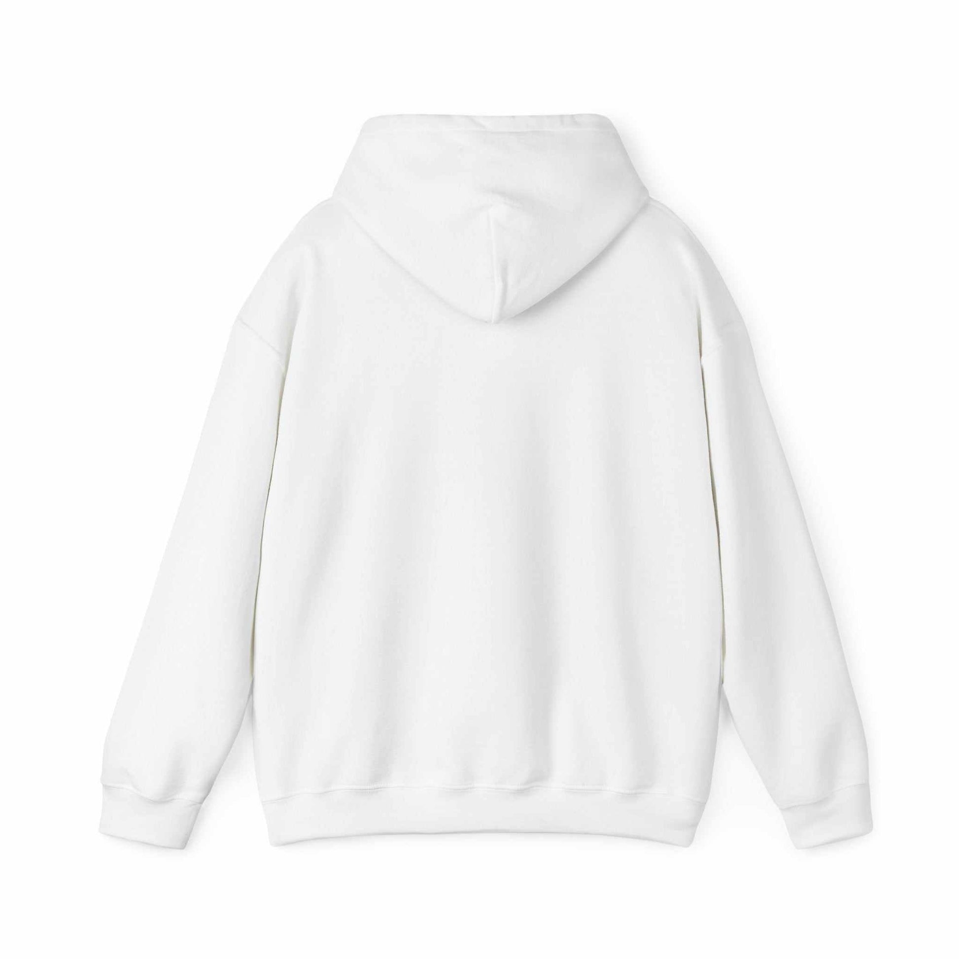 Heavy Hooded Teddy Sweatshirt in white, featuring plush soft fabric and cozy hood.