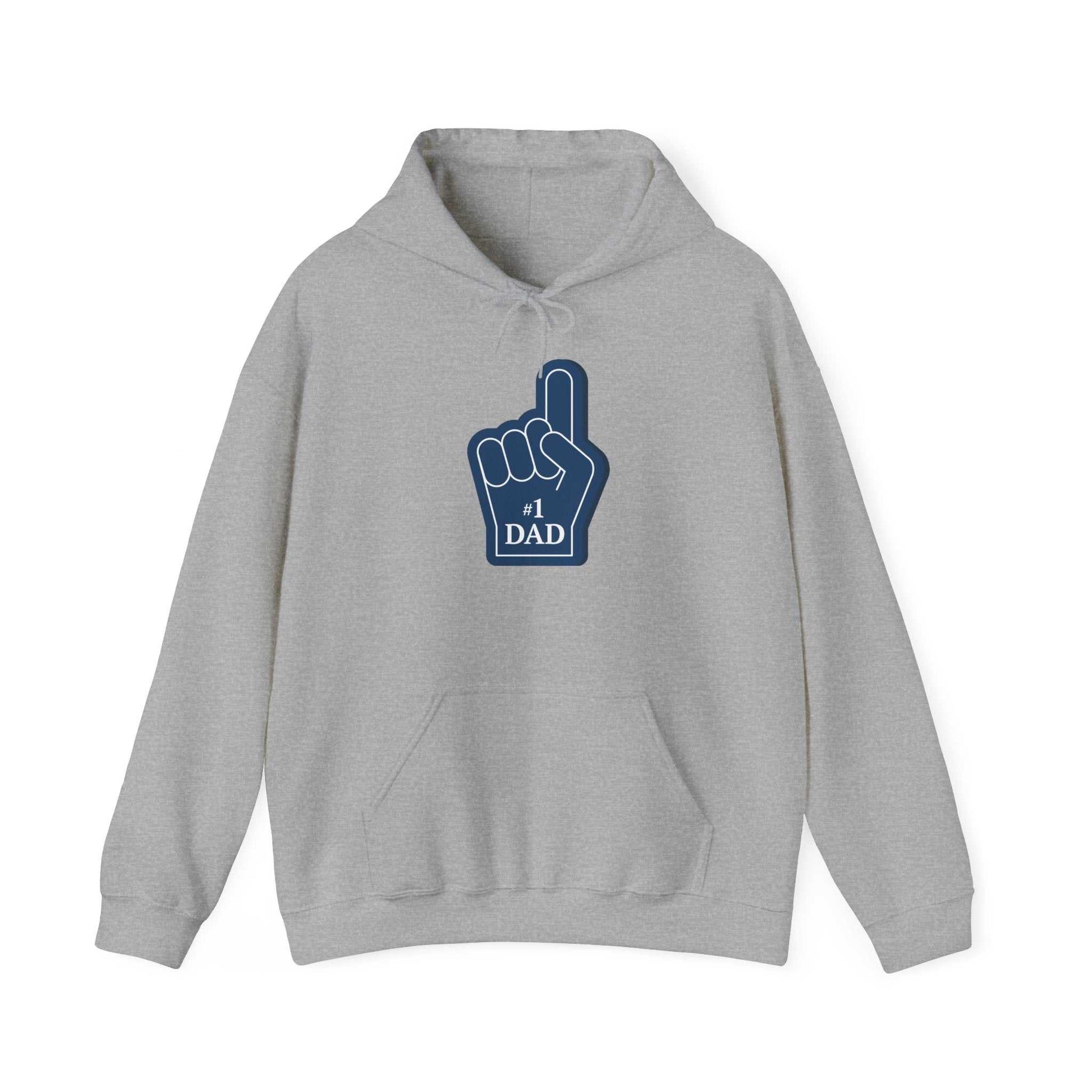 Super Dad Hoodie with "#1 DAD" graphic, cozy and stylish for Father's Day.