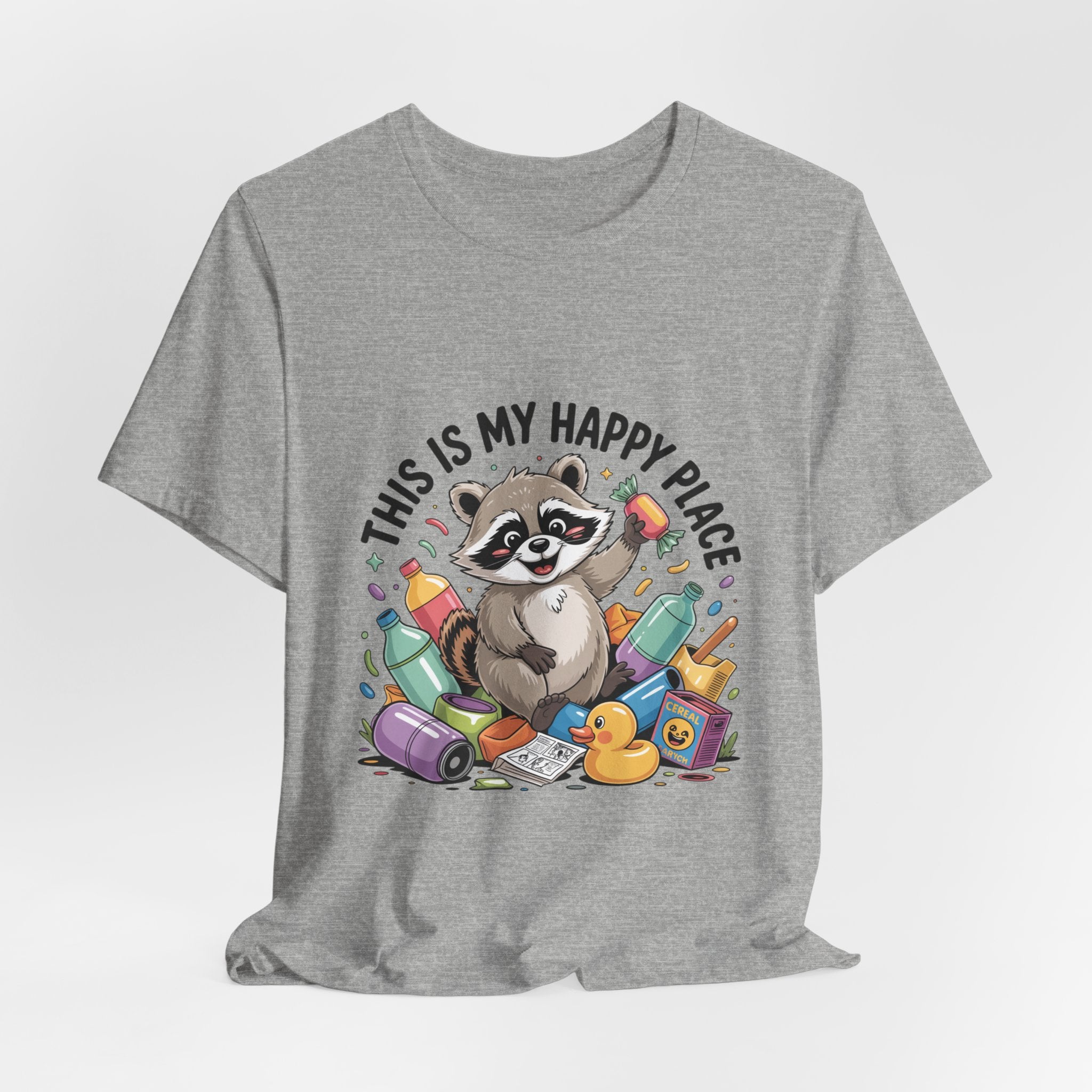 This Is My Happy Place Trash Panda Tee | funny raccoon shirt, merry trash-mas