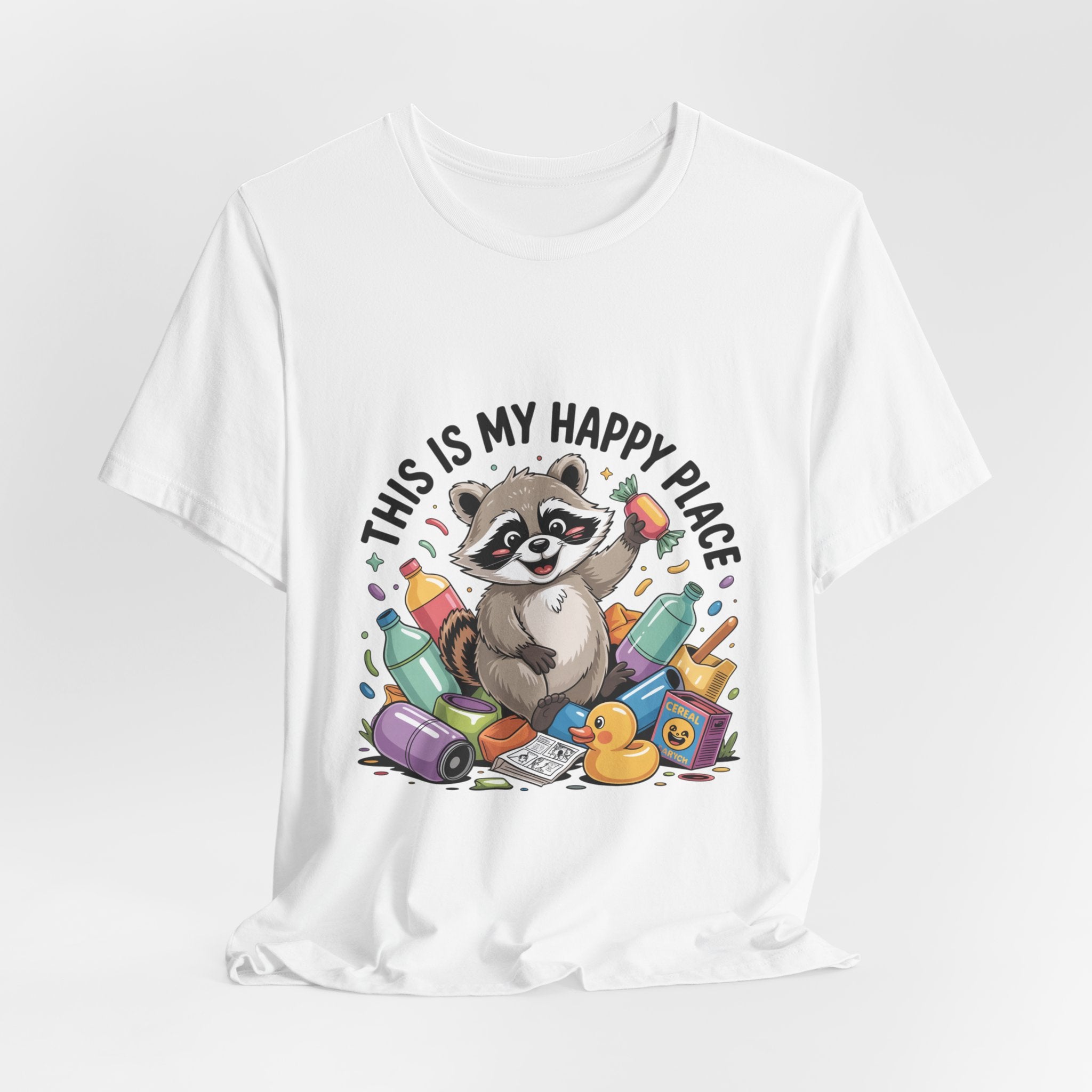 This Is My Happy Place Trash Panda Tee | funny raccoon shirt, merry trash-mas