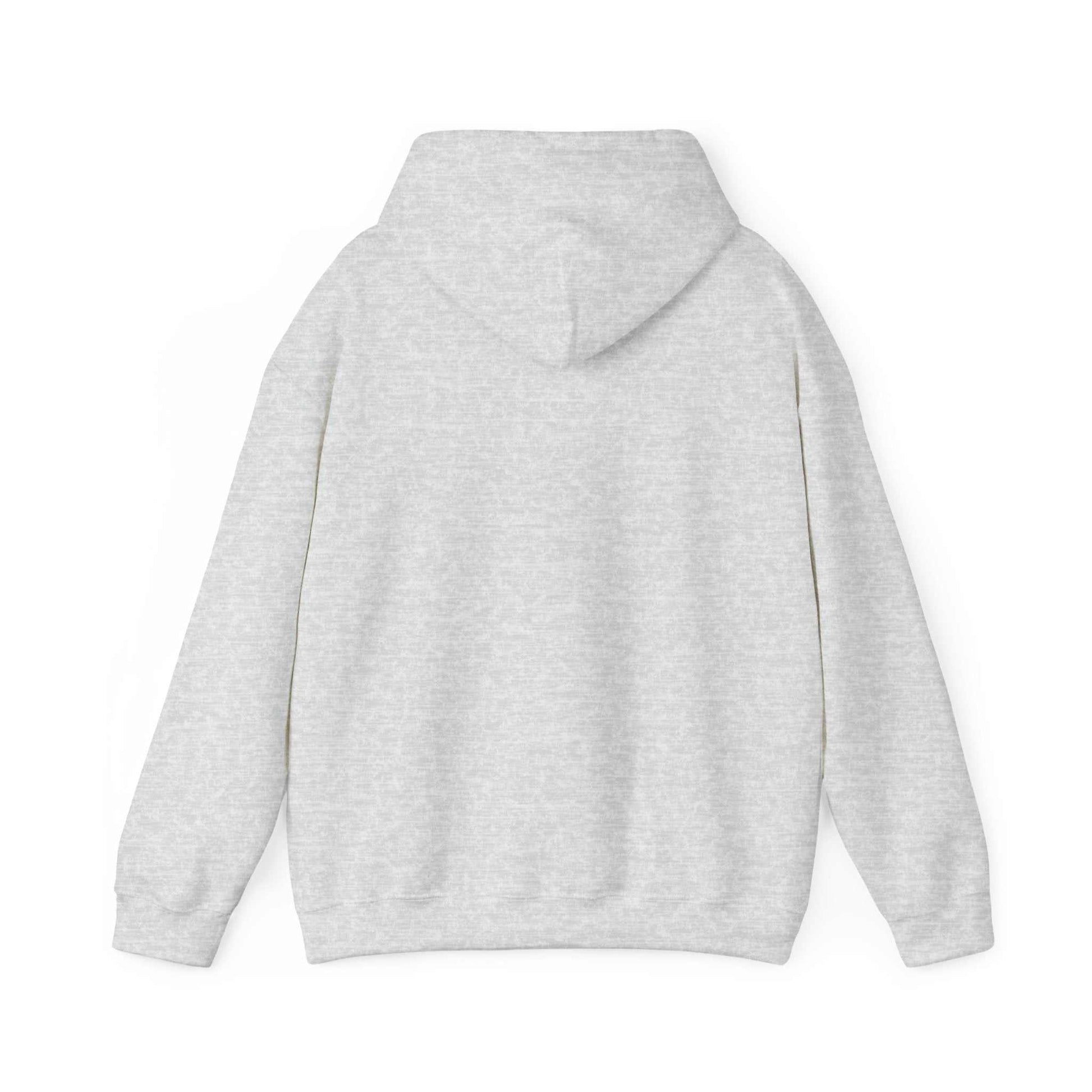 Heavy Hooded Teddy Sweatshirt in gray, featuring a cozy blend of cotton and polyester, ideal for cold weather.