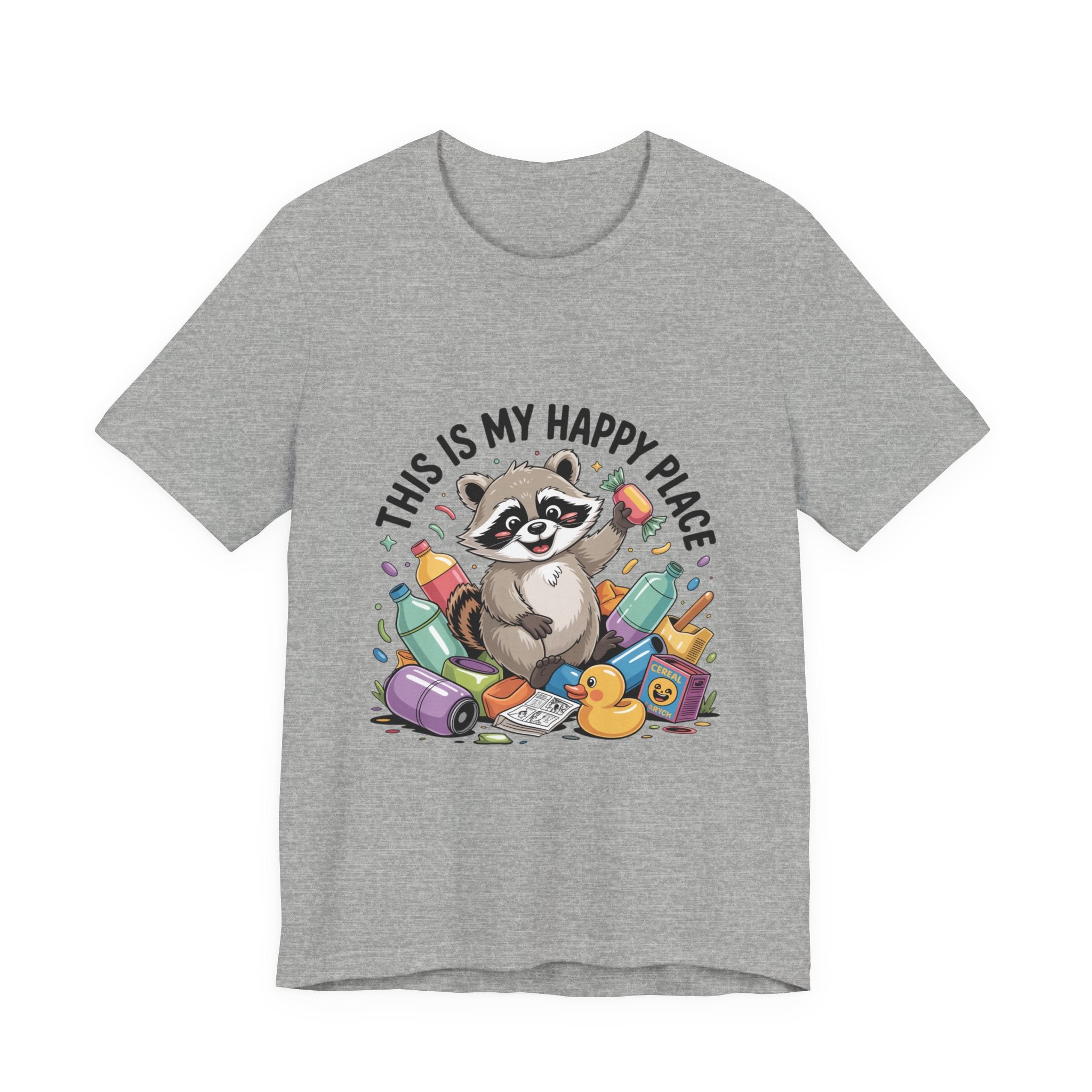 This Is My Happy Place Trash Panda Tee | funny raccoon shirt, merry trash-mas