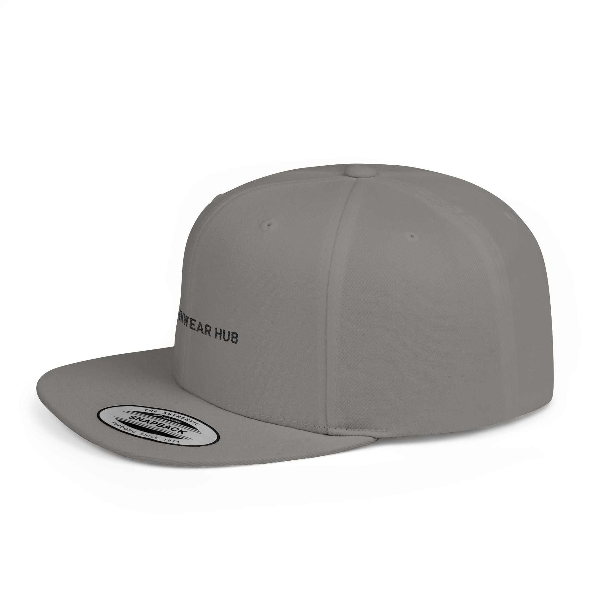 Stylish flat bill snapback cap by Ink Wear Hub for everyday wear.