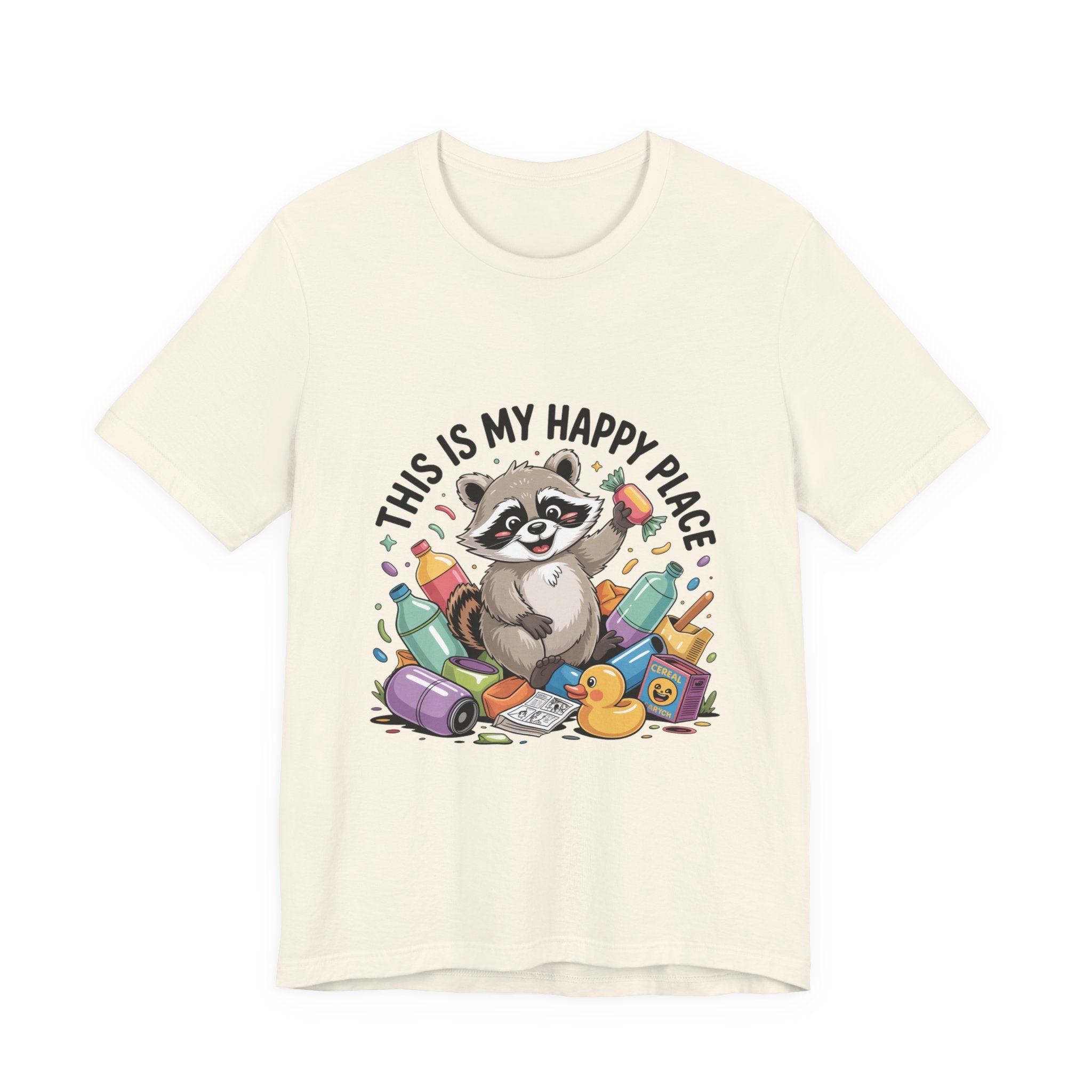 This Is My Happy Place Trash Panda Tee | funny raccoon shirt, merry trash-mas