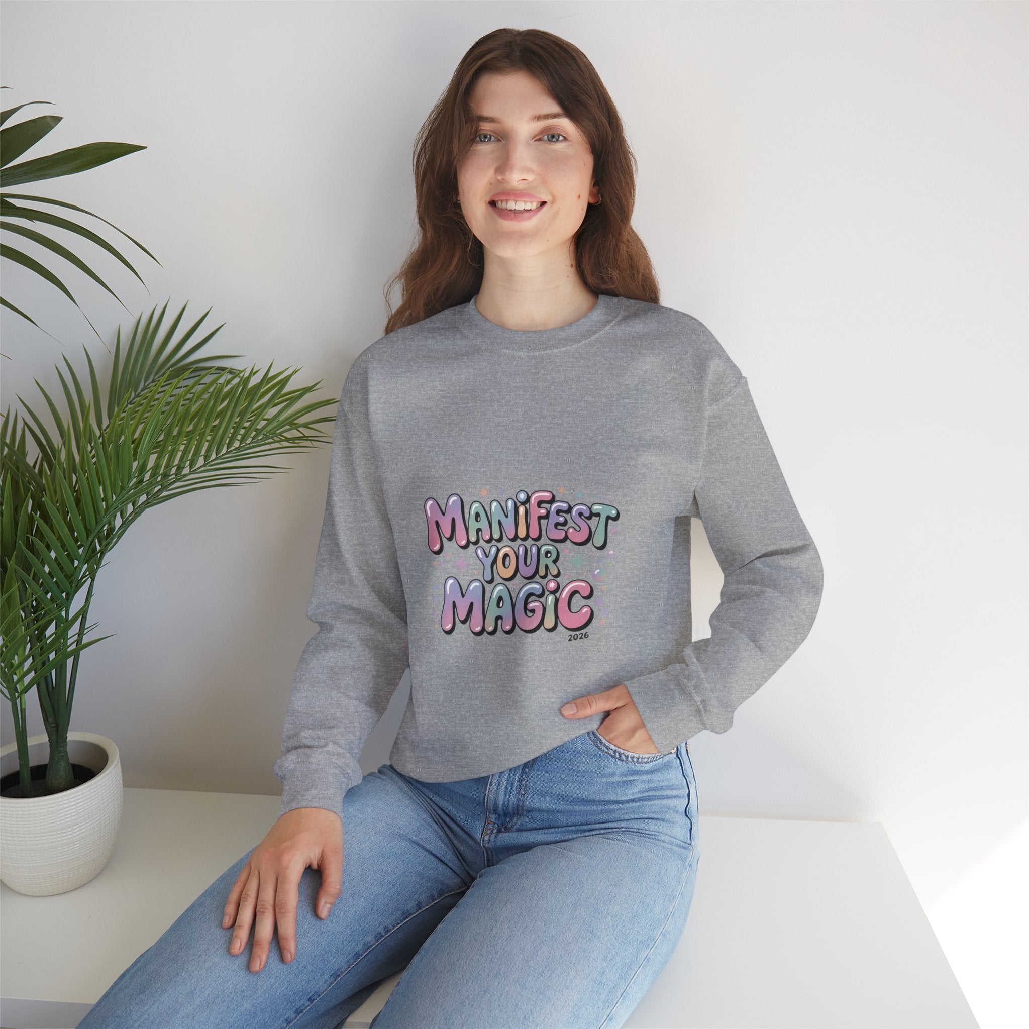 Manifest Your Magic Sweatshirt | Lucky Girl 2026, manifest luck