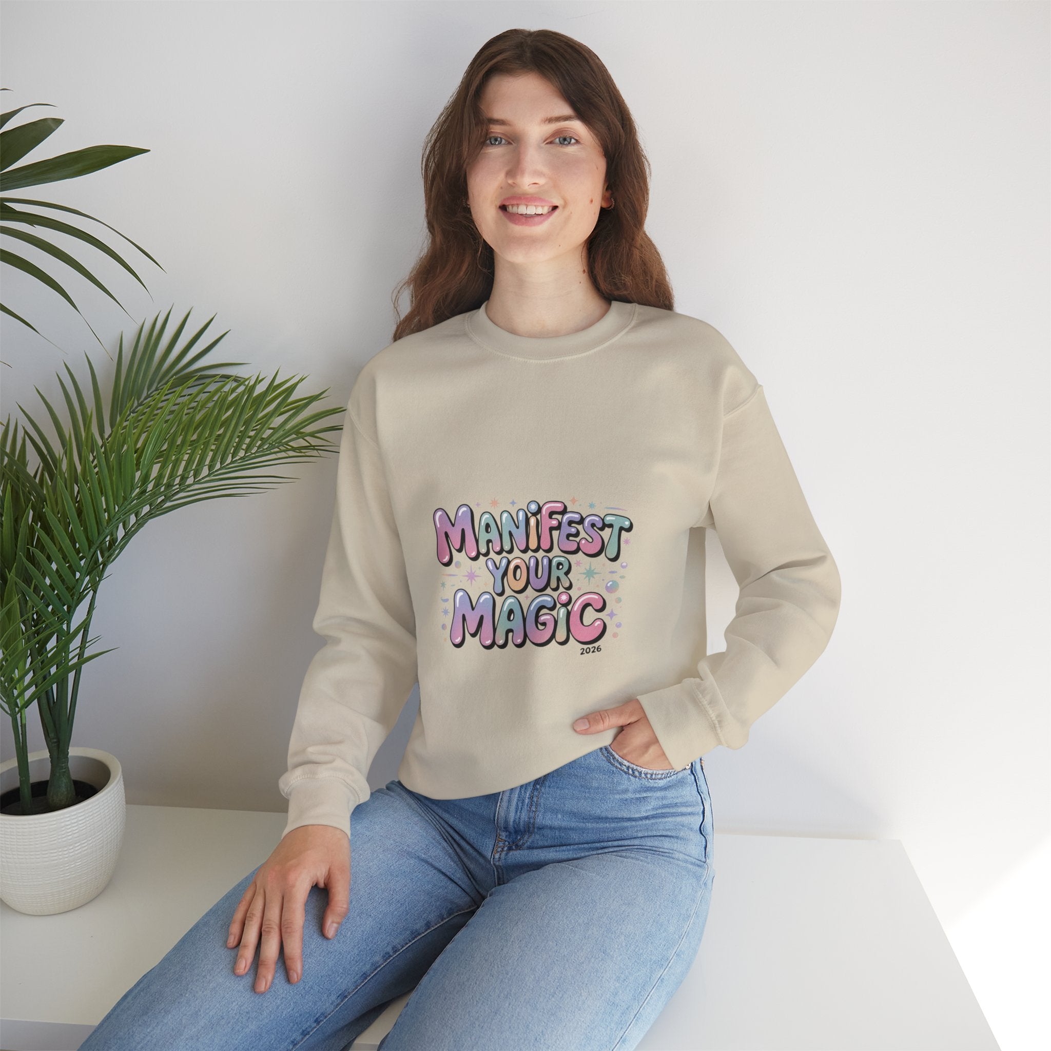 Manifest Your Magic Sweatshirt | Lucky Girl 2026, manifest luck