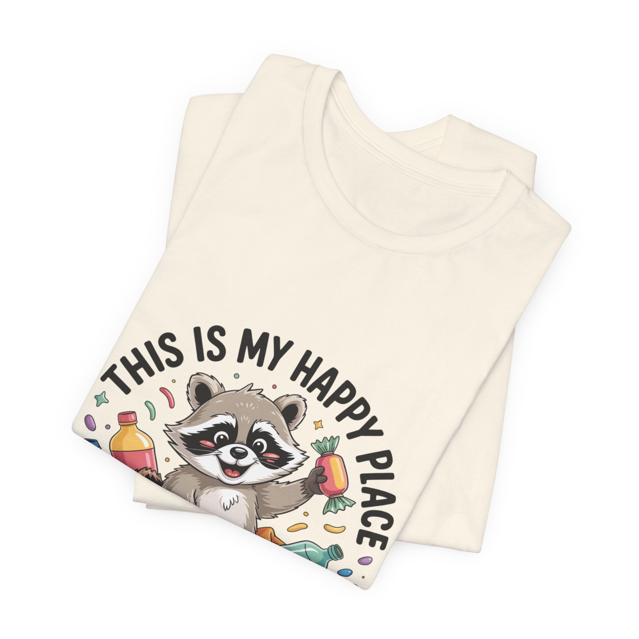 This Is My Happy Place Trash Panda Tee | funny raccoon shirt, merry trash-mas