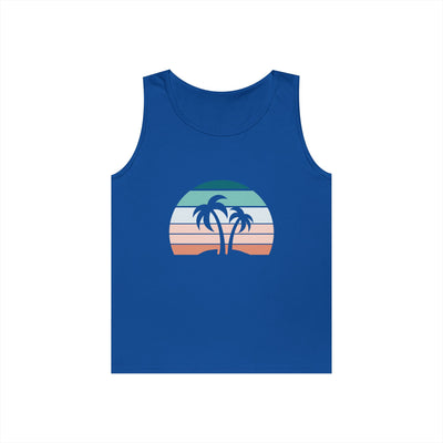 Heavy Cotton Tank Top - Tropical Sunset
