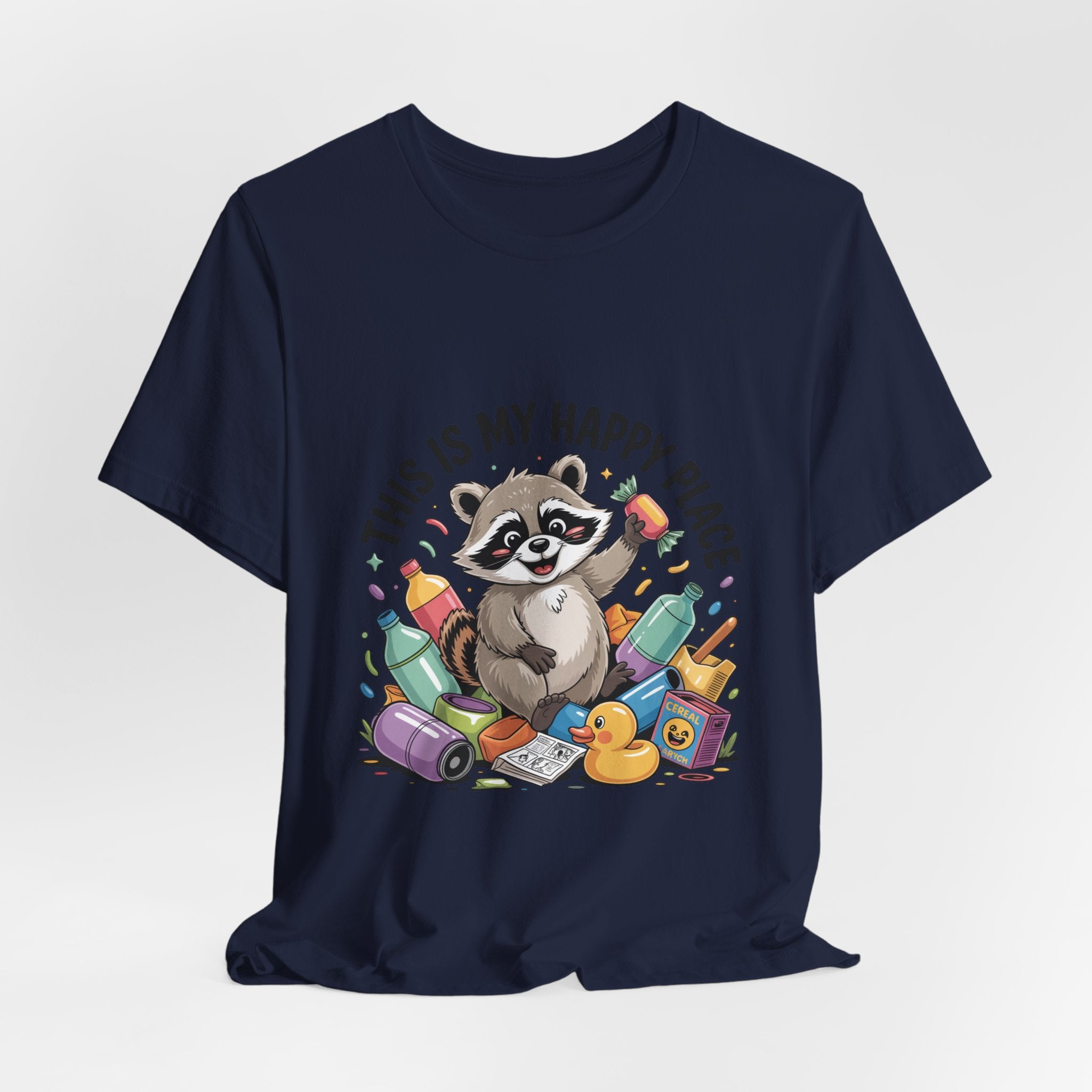 This Is My Happy Place Trash Panda Tee | funny raccoon shirt, merry trash-mas
