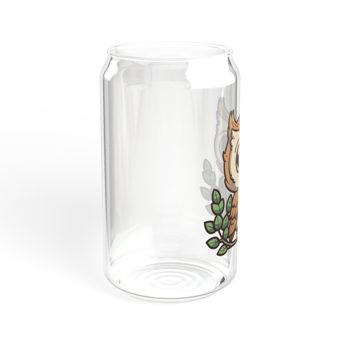 Cute Owl Sipper Glass